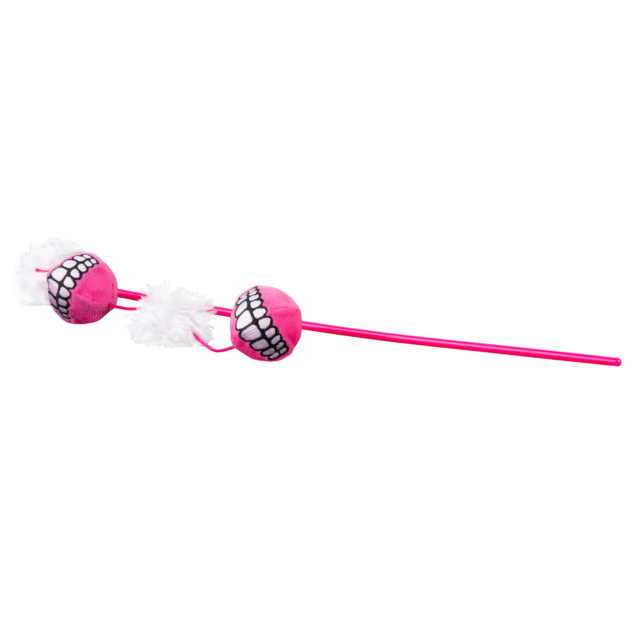 ROGZ Catnip rožinė lazdelė su kamuoliukais 45cm